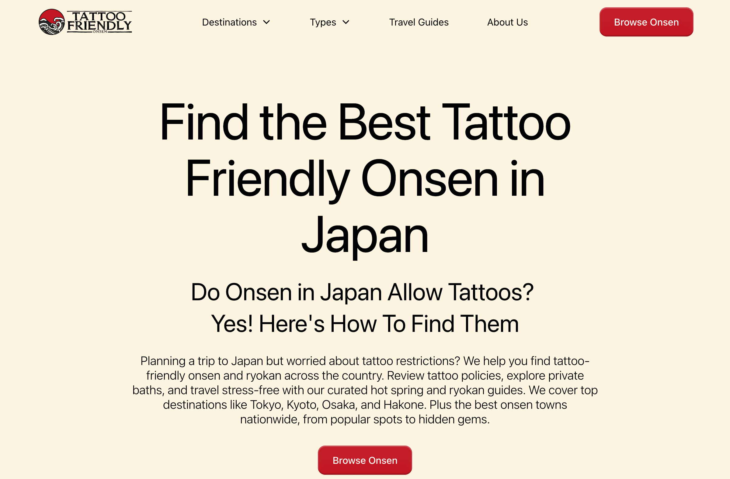 Tattoo Friendly Onsen - Business Directory