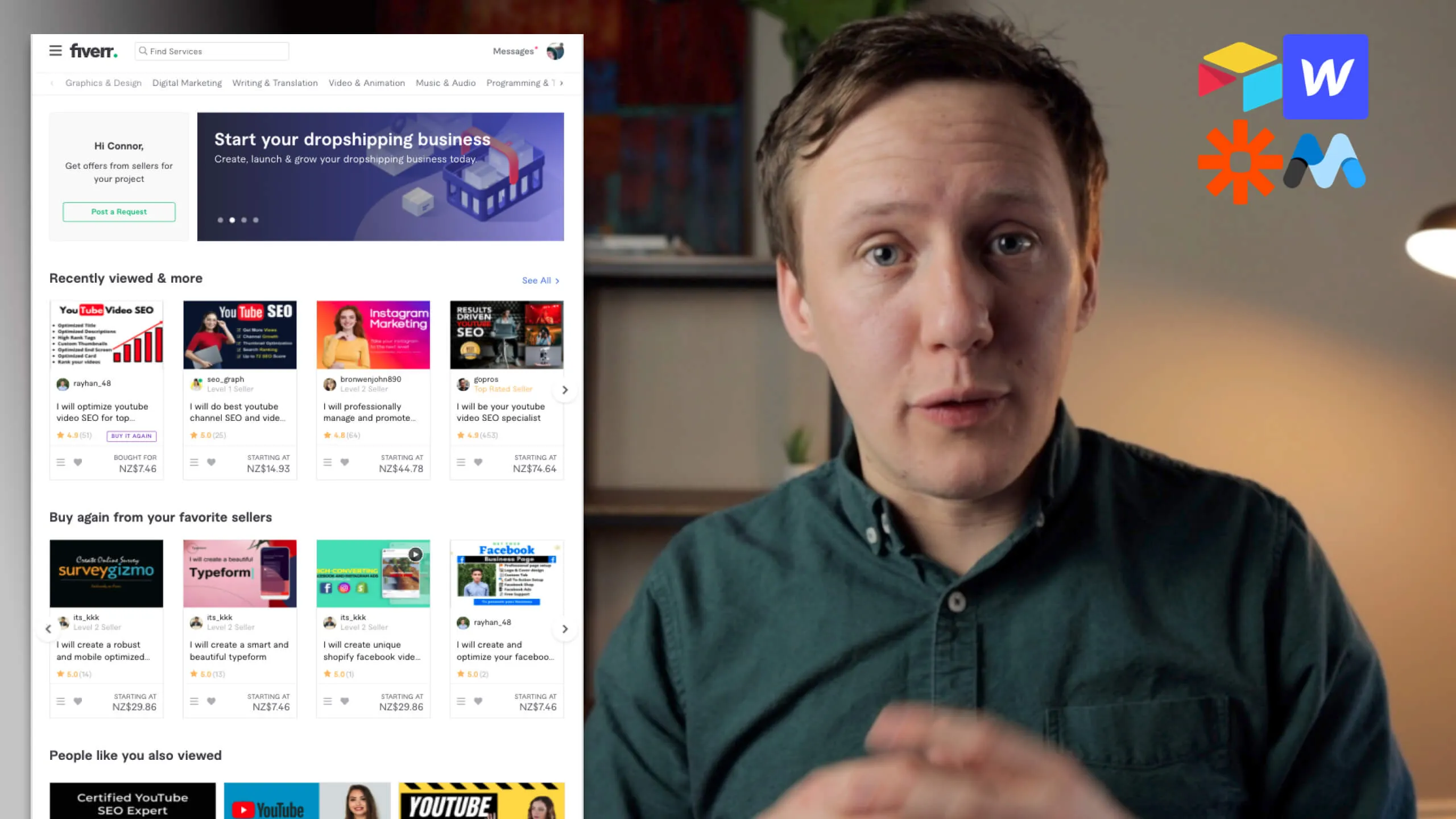 How To Build A Simple Fiverr Clone with No-Code