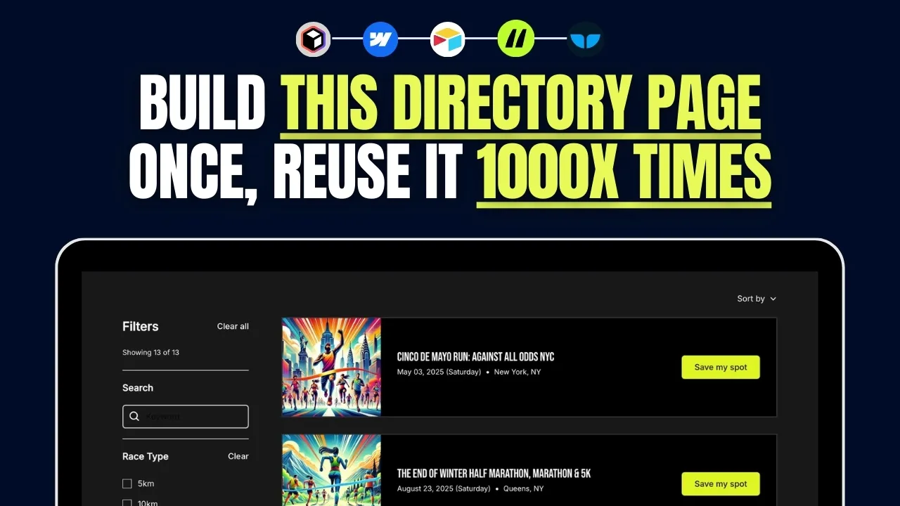 How to Build an SEO-Friendly Directory Listing Page in Webflow (Step-by-Step Guide)