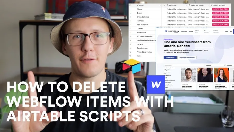 How To Delete Webflow CMS Items via Airtable Scripts